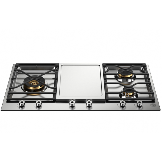 Bertazzoni PM36 3 0GX 89εκ. Aερίου Mε 3 Kαυστήρες + Grill Teppanyaki